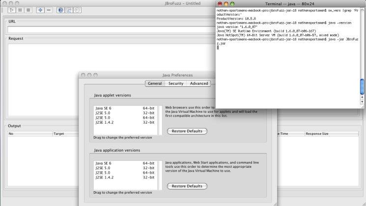 JBroFuzz, running in Mac OS X 10.5