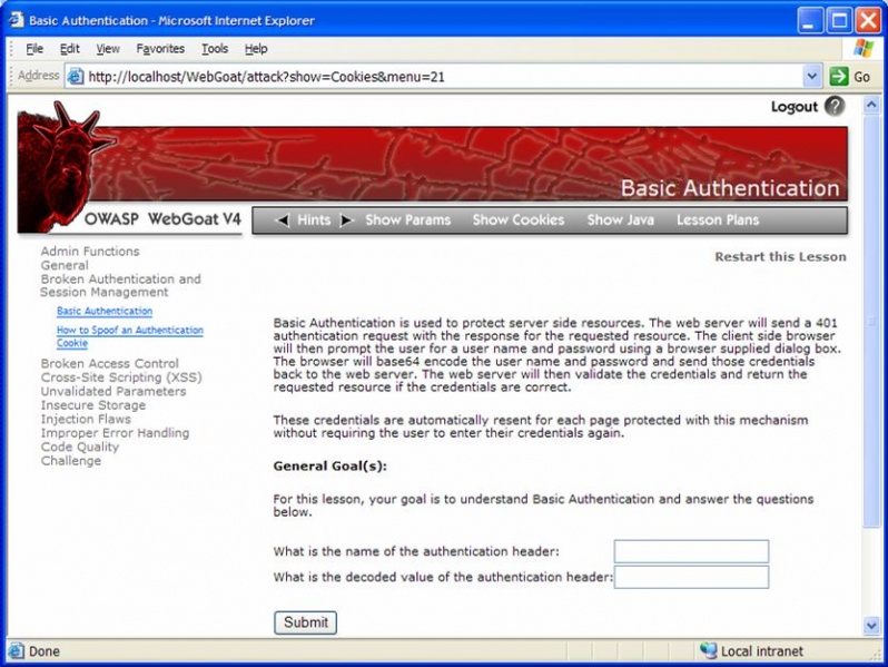 File:Webgoat-BasicAuth lesson.jpg