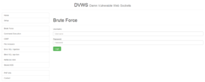 DVWS - Brute Force