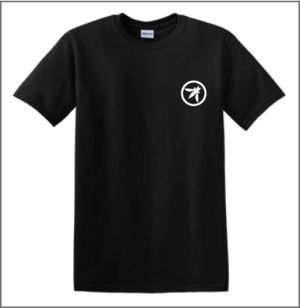 BlueWhite on Black Bzz Tshirt front.PNG