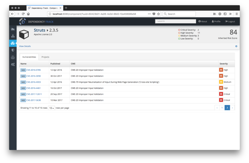 File:Dependency-Track Screenshot - Vulnerable Component.png