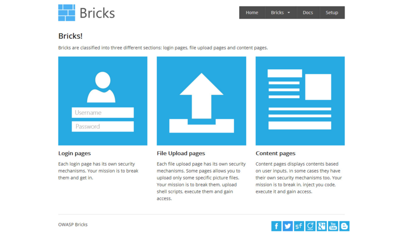 OWASP Bricks screenshot