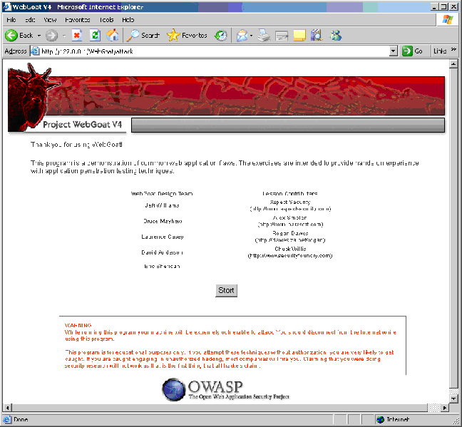 File:WebGoat Welcome Page.gif